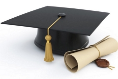 25353944 graduation cap diploma isolated on a white background